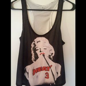 Black & White Marilyn Monroe Tank Top